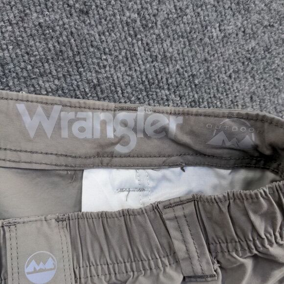 Wrangler Mens Chino Shorts Gray Size 32 Slash Pockets Cotton Nylon Blend - Picture 14 of 15